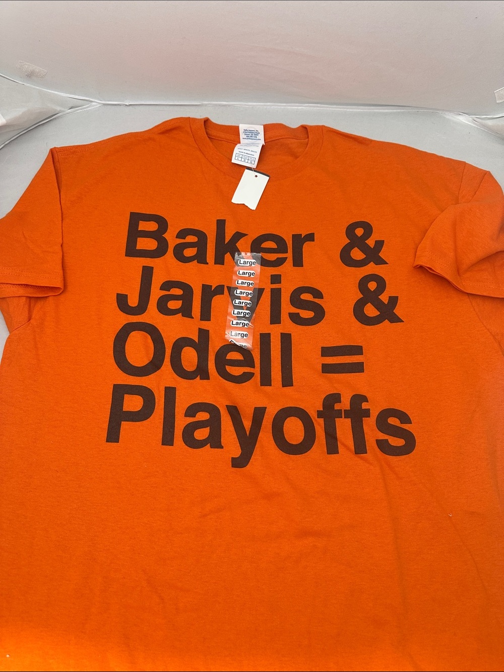 Delta Orange Graphic Football Playoffs T-Shirt